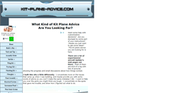 Desktop Screenshot of kit-plane-advice.com